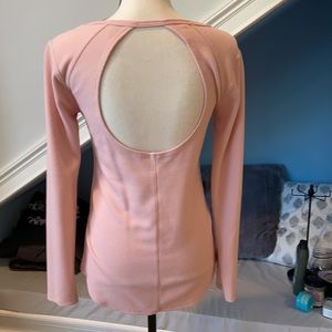 Long sleeve open Back top